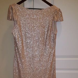 Sorella Vita Metallic Bridesmaid Dress Rose Gold